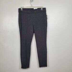 Ophelia Roe Pin Stripe High Rise Skinny Ponte Pull-On Pants NEW NWT Size L